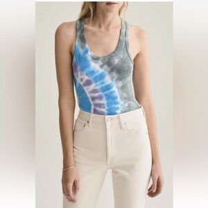 AGOLDE RIBBED TOP BODYSUIT- M